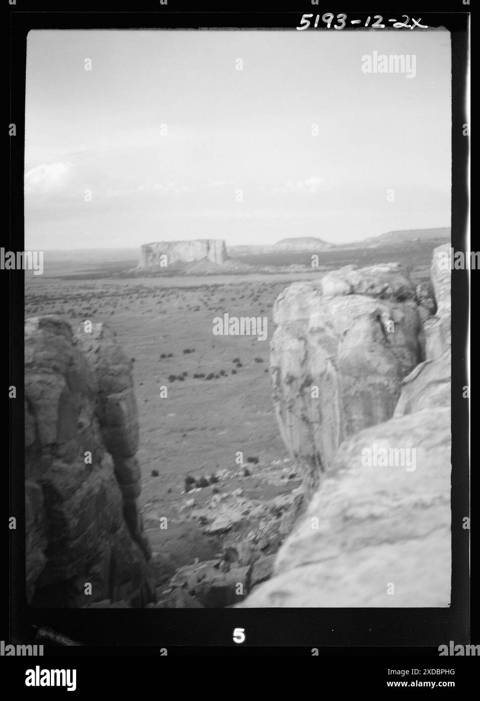 Acoma, Nouveau-Mexique vues sur la région. Collection de photographies Genthe. Banque D'Images