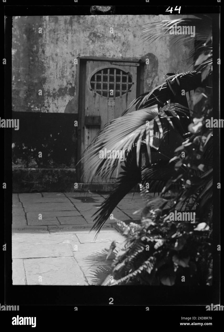 Cour, Nouvelle-Orléans, prison des esclaves (Calabozo), Nouvelle-Orléans. Collection de photographies Genthe. Banque D'Images