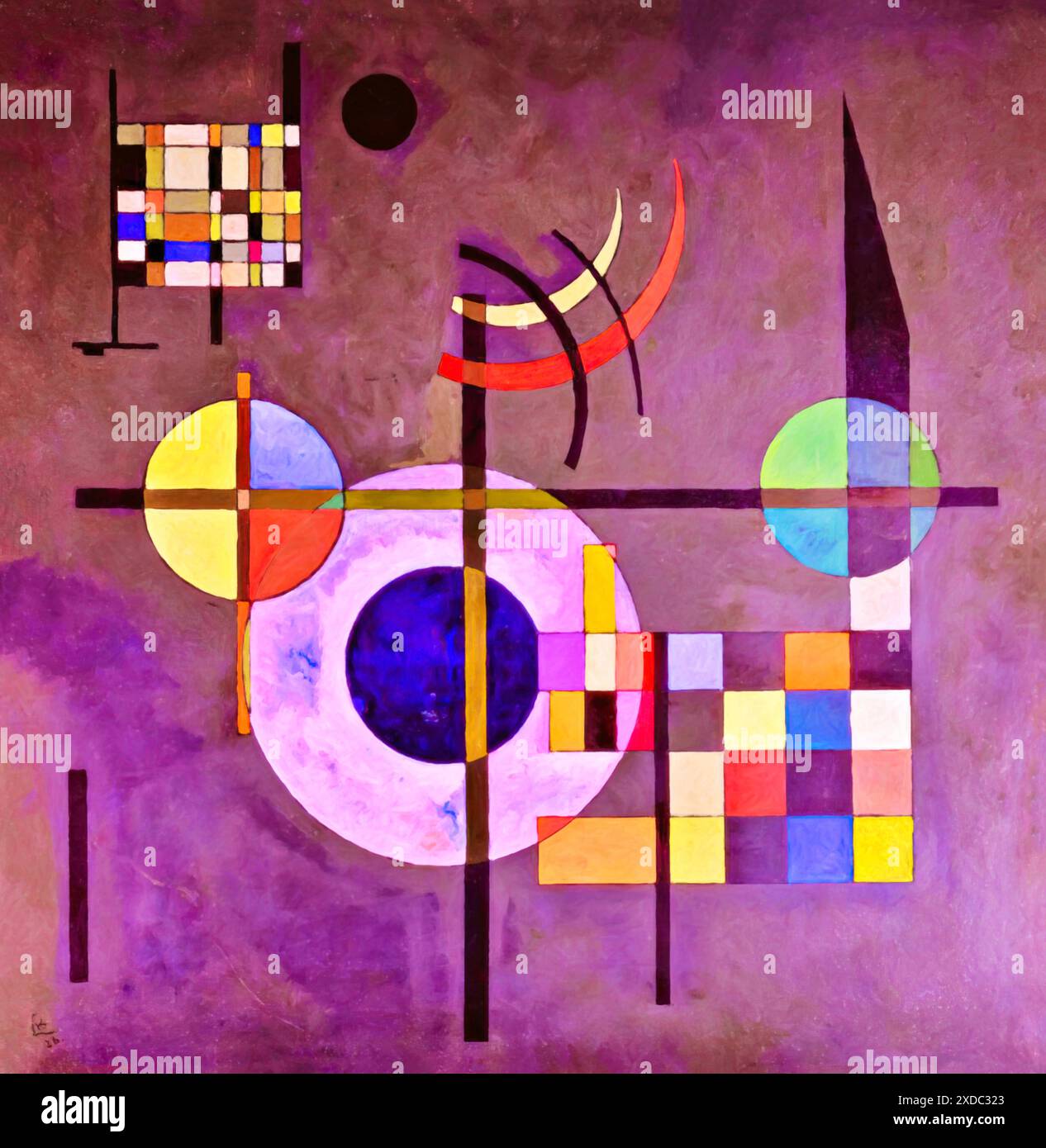 Contrepoids, 1926 (peinture) par l'artiste Kandinsky, Wassily (1866-1944) russe. Illustration de Vecteur Contrepoids, 1926 (peinture) par l'artiste Kandinsky, Wassily (1866-1944) russe. Illustration de Vecteur