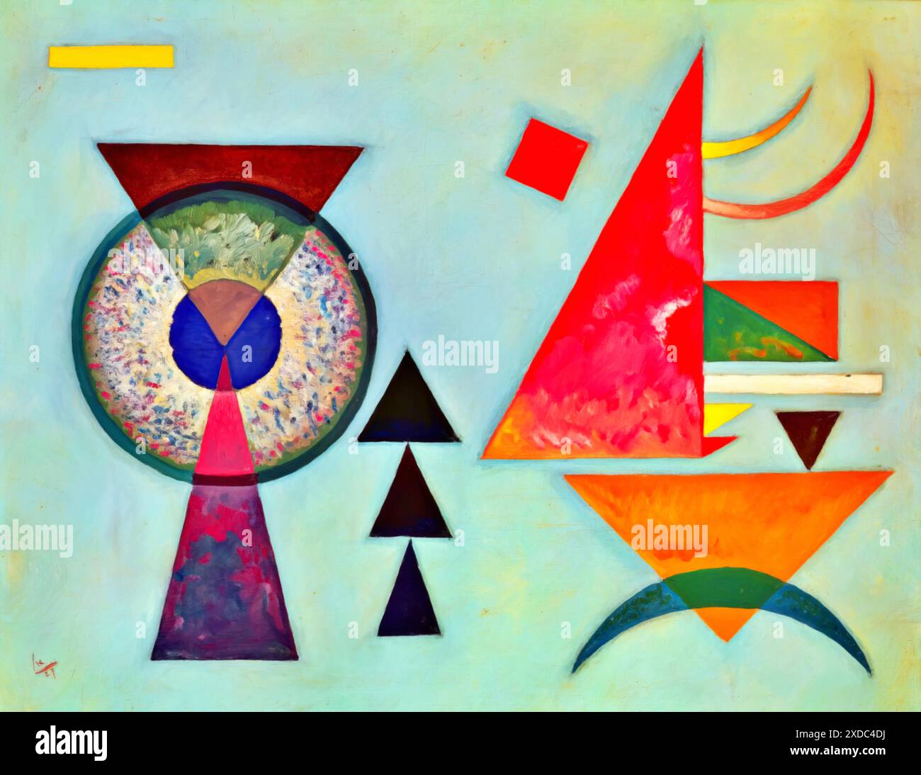 Soft Hard, 1927 (peinture) par l'artiste Kandinsky, Wassily (1866-1944) russe. Illustration de Vecteur