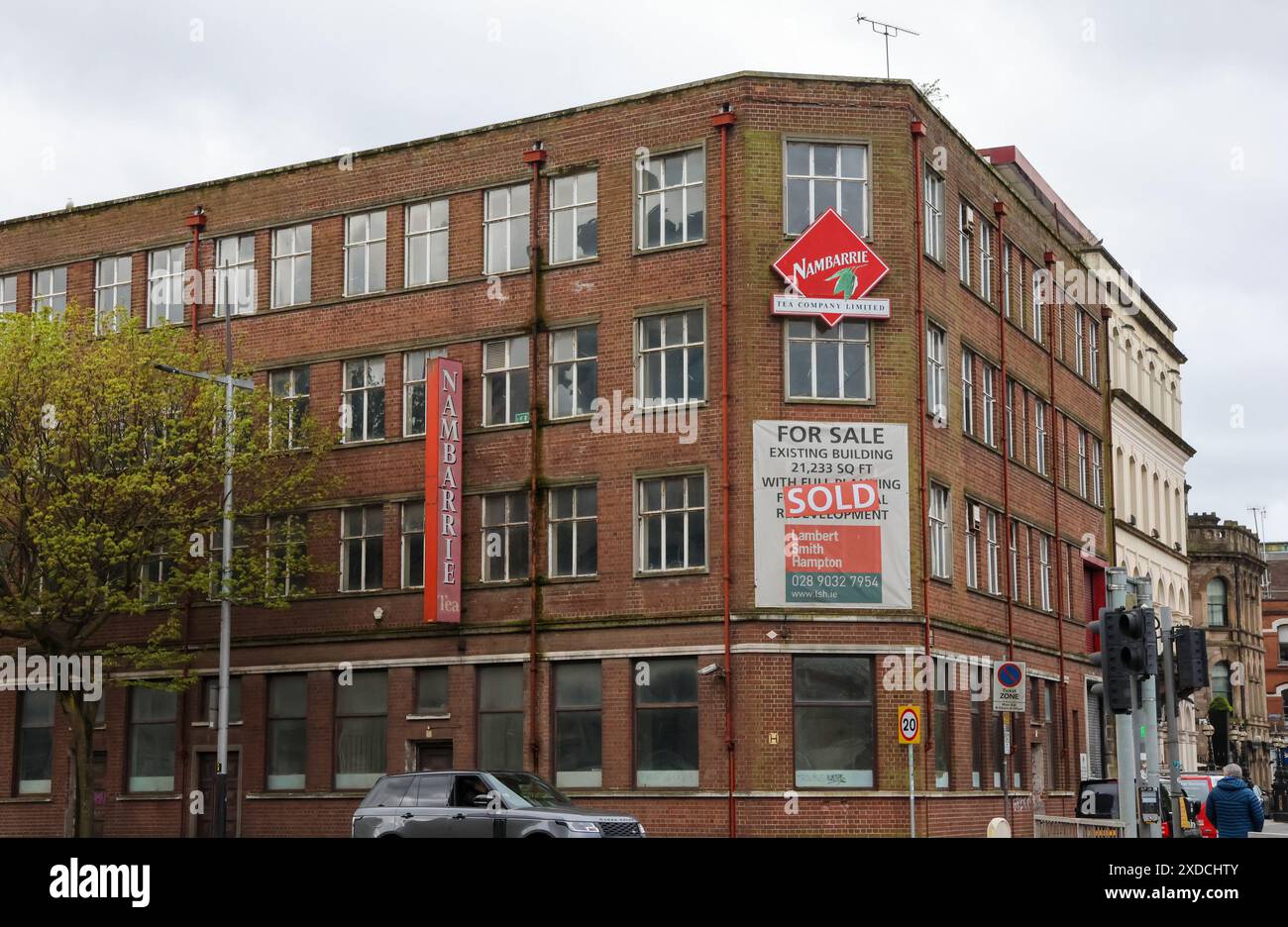 Vendu Nambarrie bâtiment proposé de développement hôtelier Moxy Hotel Belfast. Banque D'Images Vendu Nambarrie bâtiment proposé de développement hôtelier Moxy Hotel Belfast. Banque D'Images