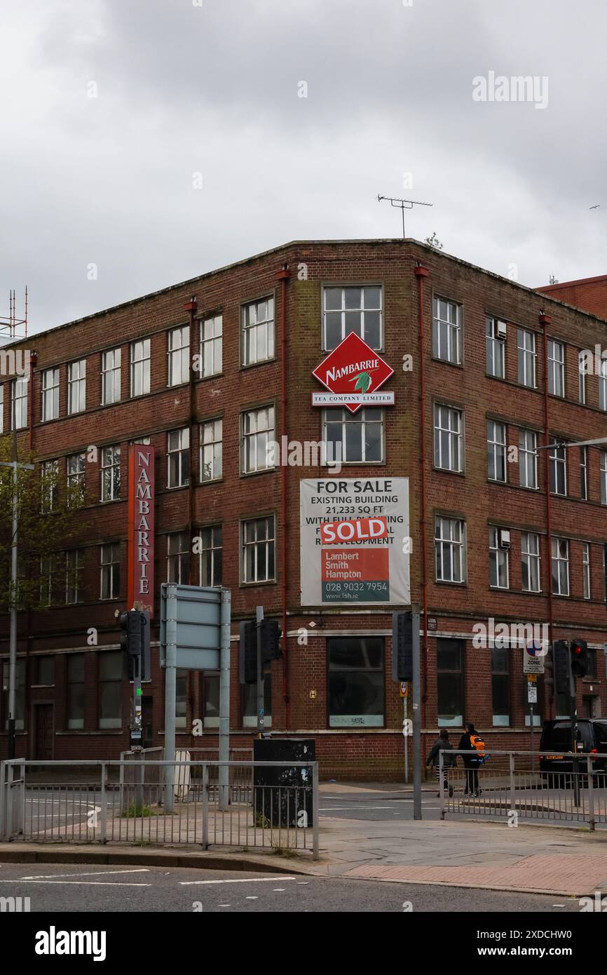 Vendu Nambarrie bâtiment proposé de développement hôtelier Moxy Hotel Belfast. Banque D'Images Vendu Nambarrie bâtiment proposé de développement hôtelier Moxy Hotel Belfast. Banque D'Images