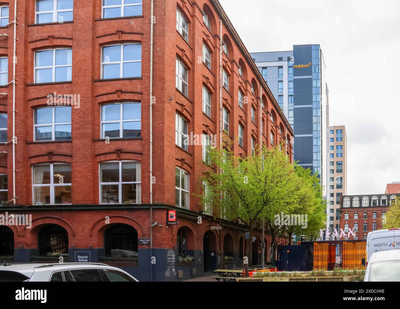 Extérieur du centre-ville de Belfast gastro pub Sweet Afton Brunswick Street Belfast Linen Quarter. Banque D'Images