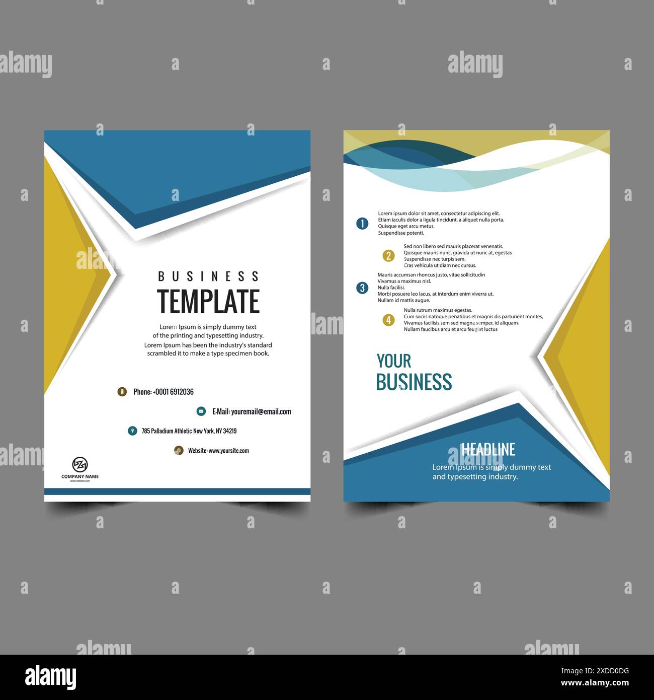 brochure créative avec illustration de la conception de modèle aux couleurs vives Illustration de Vecteur