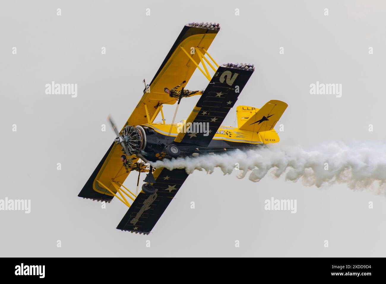 Défilé Scandinavian Airshow au Antidotum Air Show 2024 à Leszno, Pologne Banque D'Images