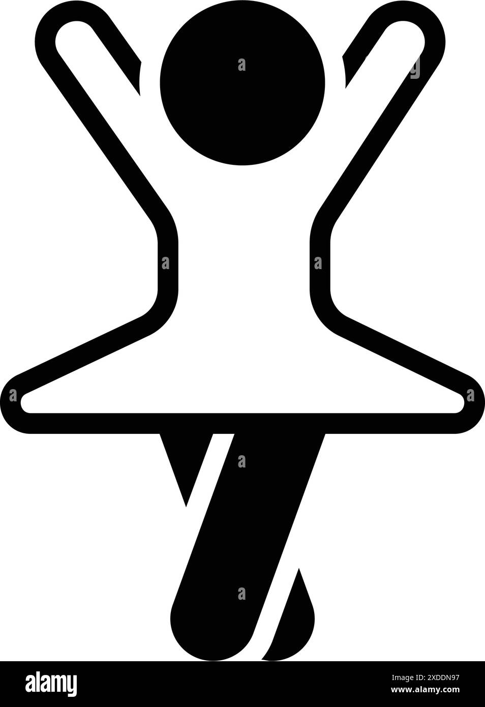 Icône du ventre contemporain Illustration de Vecteur