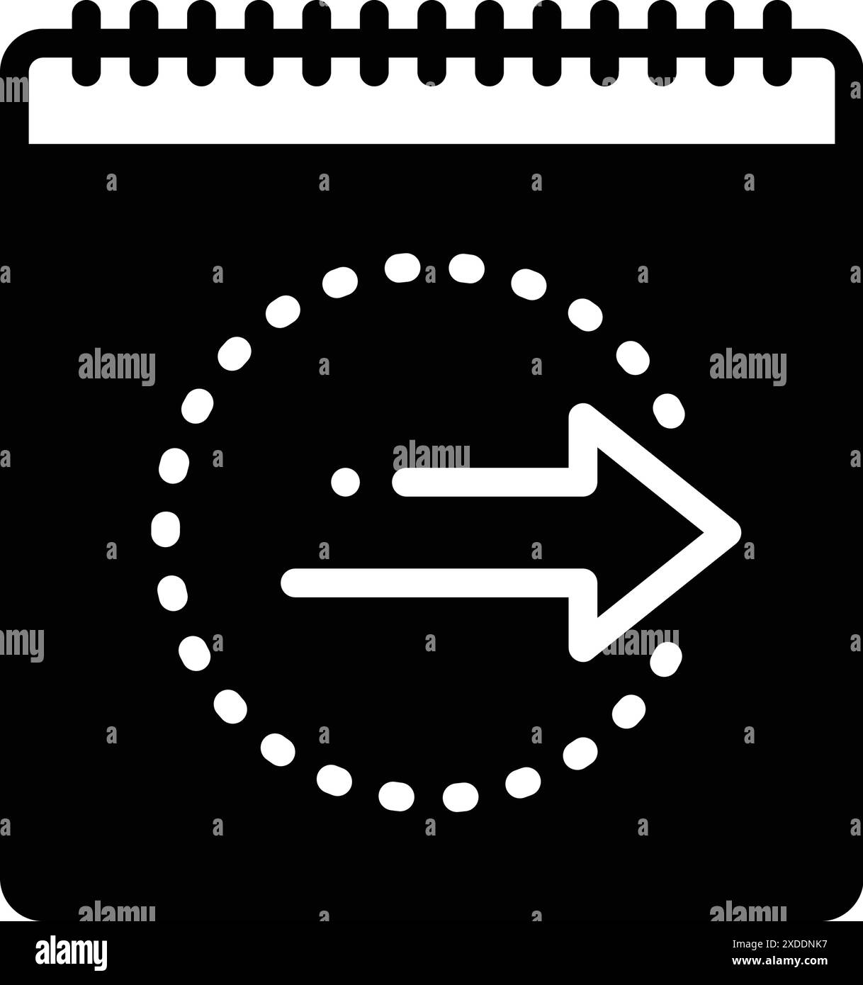 Icône pour demain, jour avant Illustration de Vecteur