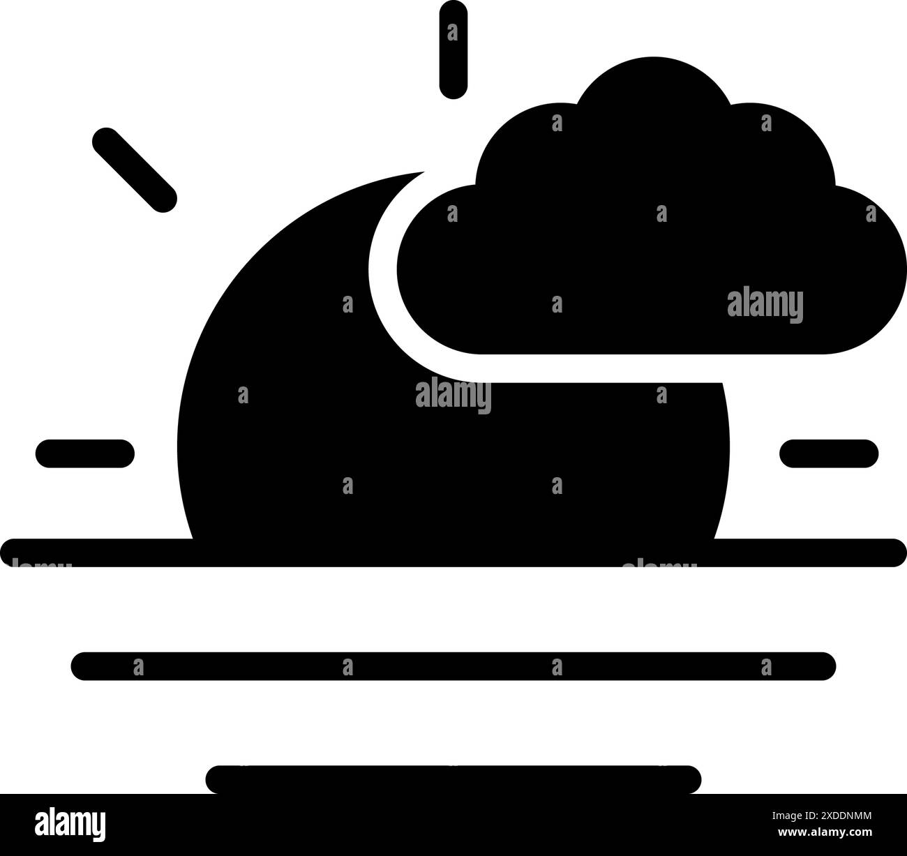 Icône pour Morn, Morn Illustration de Vecteur