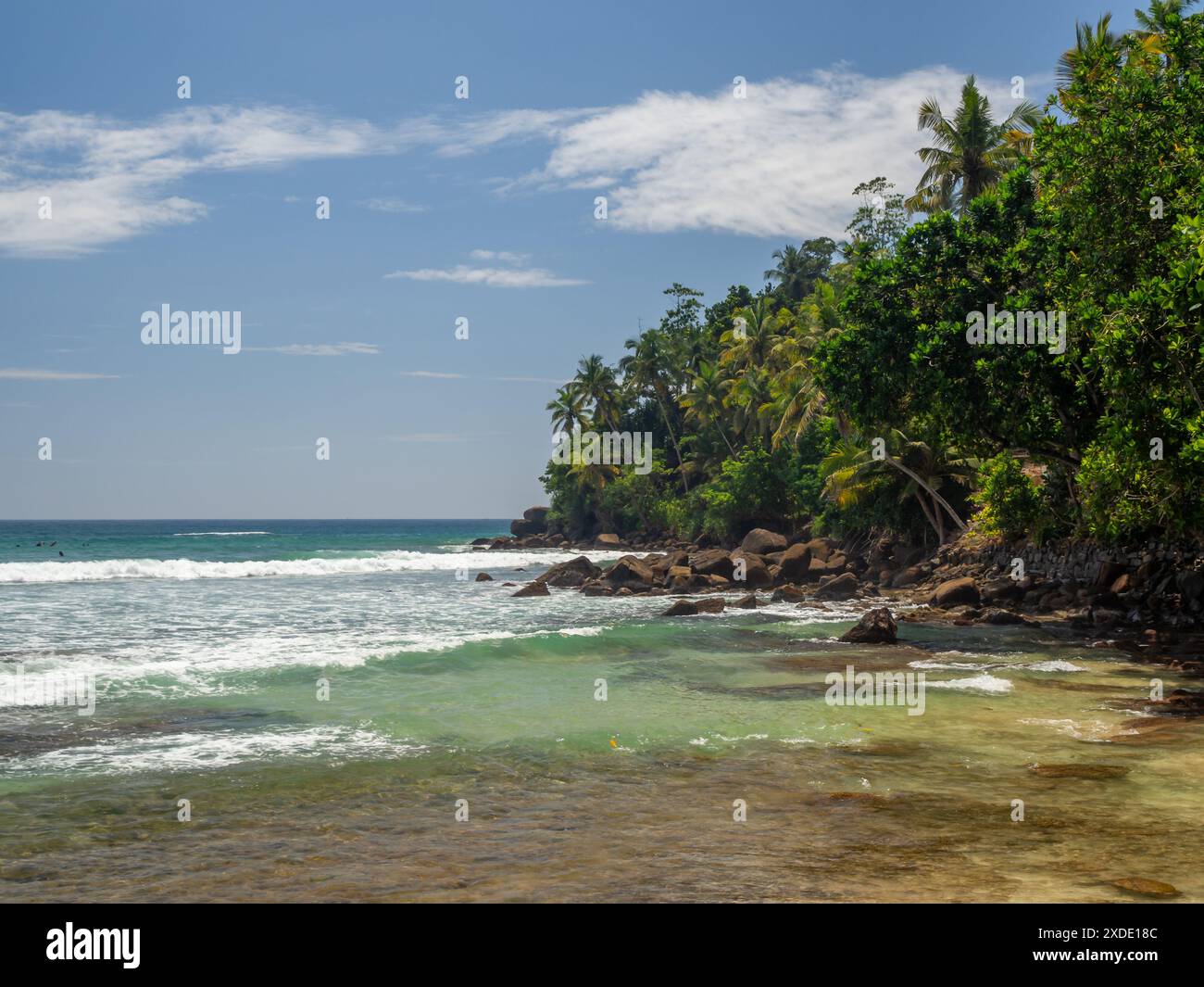 Sri Lanka, la nature et la plage de l'île de Ceylan Banque D'Images