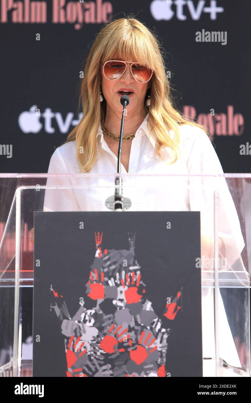 Laura Dern BEI Carol Burnetts Hand Footprints Ceremony AM TCL Chinese Theatre Hollywood. Los Angeles, 20.06.2024 *** Laura Dern à Carol Burnetts Hand Footprints Ceremony au TCL Chinese Theatre Hollywood Los Angeles, 20 06 2024 Foto:XJ.xBlocx/xFuturexImagex burnett 4604 Banque D'Images