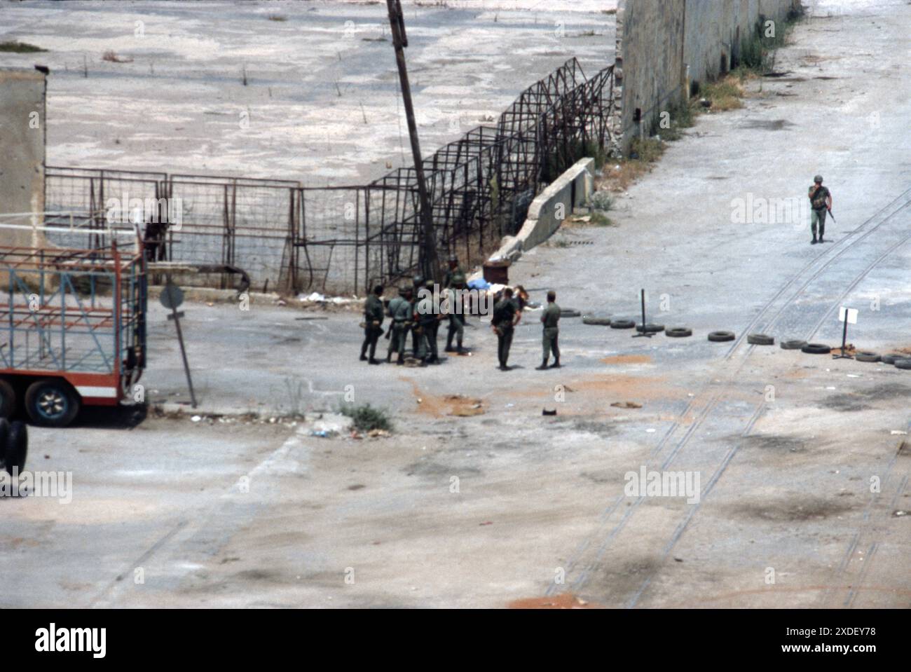 Guerre du Liban 1982 Beyrouth / Lebeanonwar 82 Banque D'Images