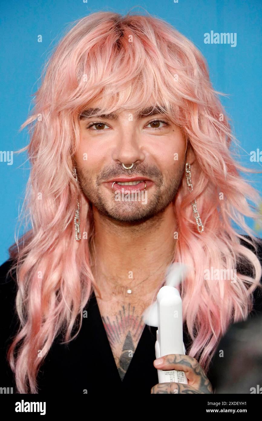 Bill Kaulitz à la première de la série téléréalité Kaulitz & Kaulitz (Netflix) au cinéma Delphi à Berlin le 21 juin 2024 Banque D'Images