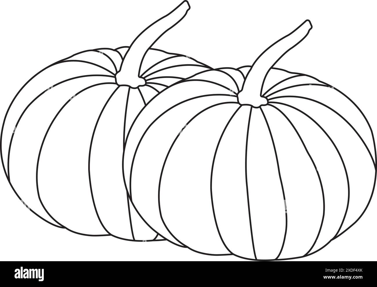 conception d'illustration vectorielle d'icône de fruit de citrouille Illustration de Vecteur