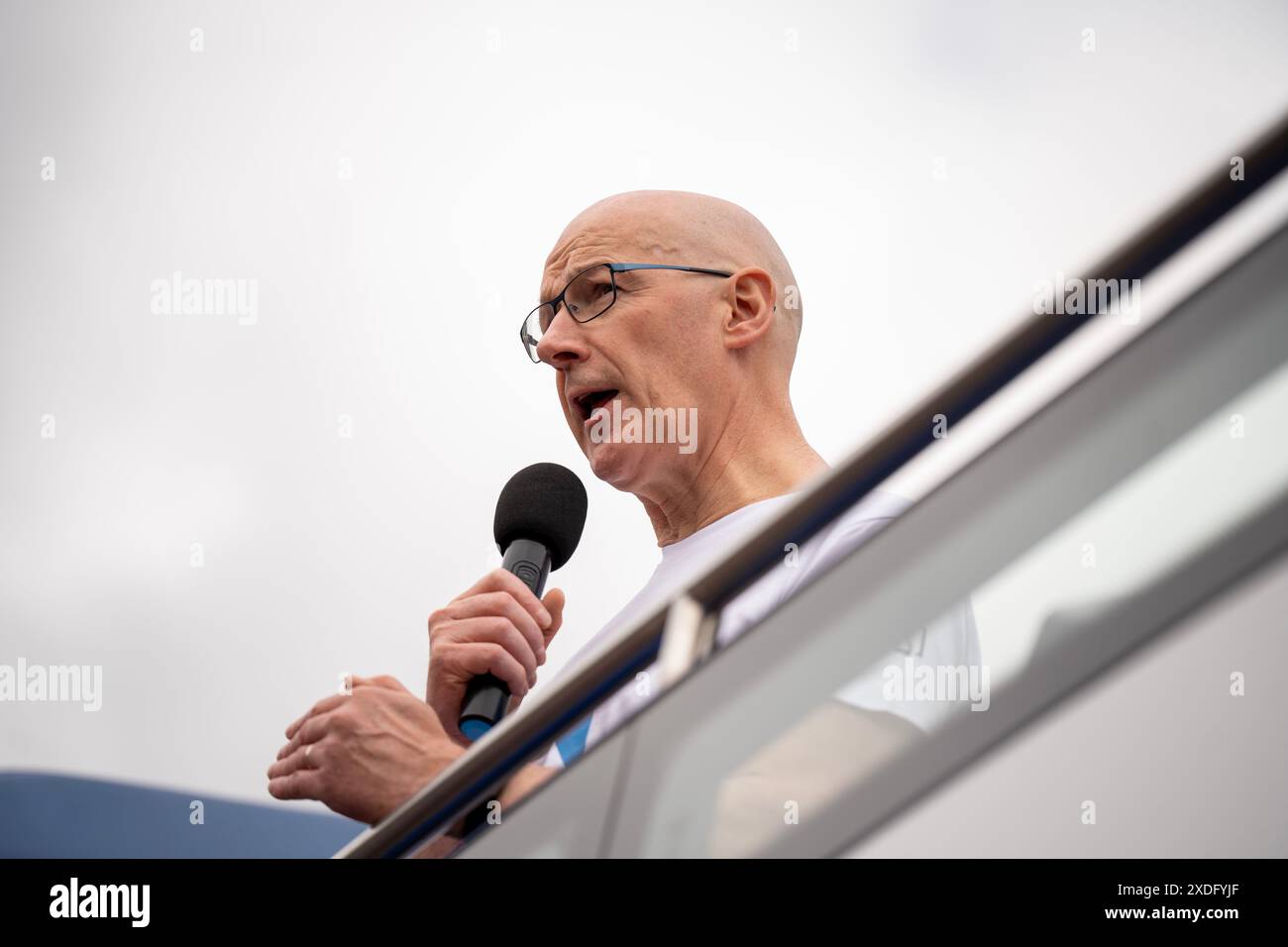 Le premier ministre, John Swinney, assiste à la cérémonie de la fierté d'Édimbourg Banque D'Images