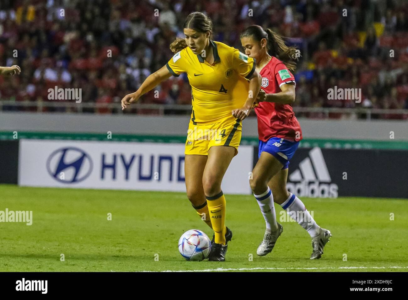 Ella Tonkin, australienne, lors de la Coupe du monde féminine U-20 de la FIFA, Costa Rica, contre Australie, le 10 août 2022 Banque D'Images