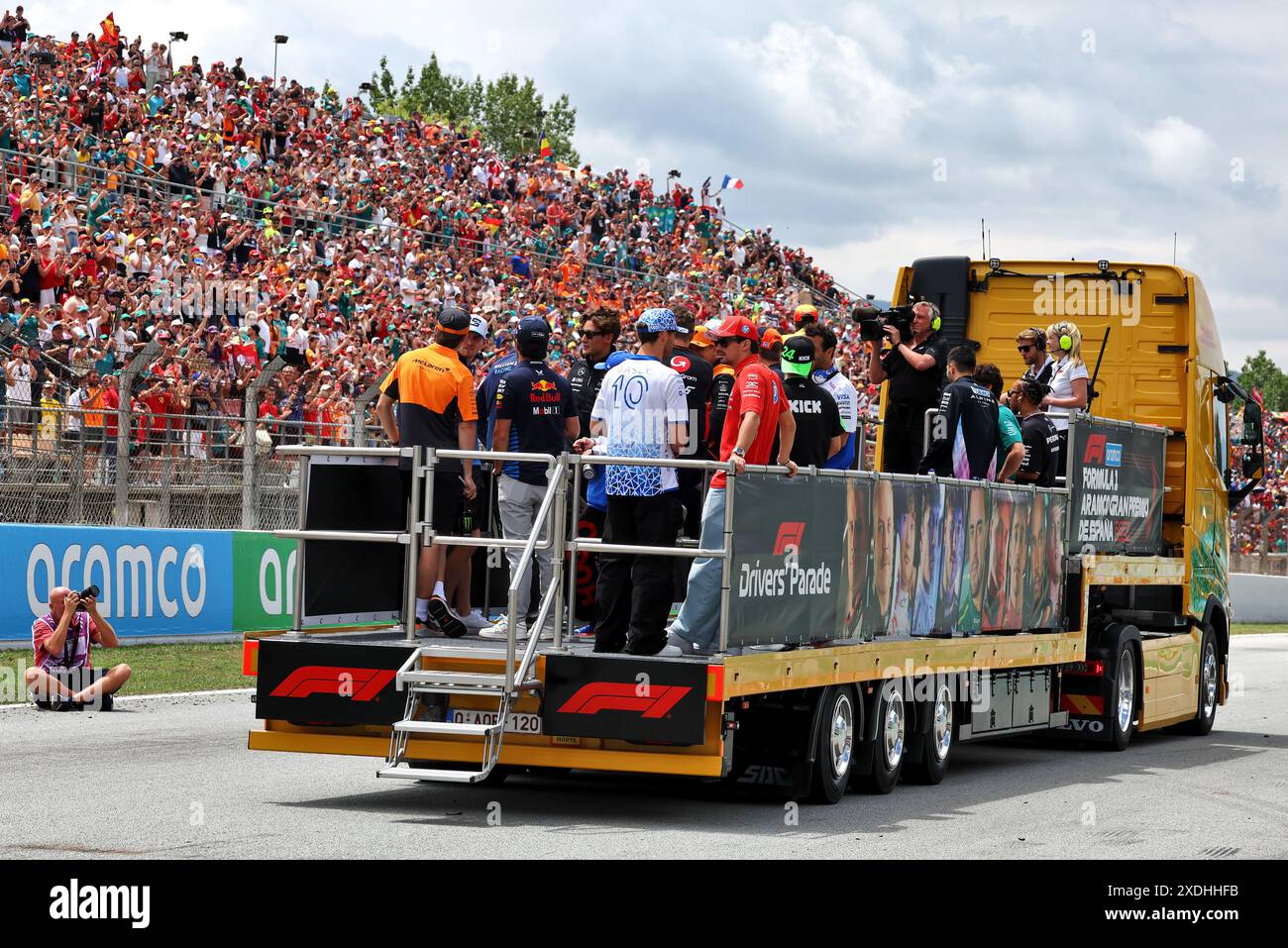 Barcelone, Espagne. 23 juin 2024. Défilé des pilotes. Championnat du monde de formule 1, Rd 10, Grand Prix d'Espagne, dimanche 23 juin 2024. Barcelone, Espagne. Crédit : James Moy/Alamy Live News Banque D'Images