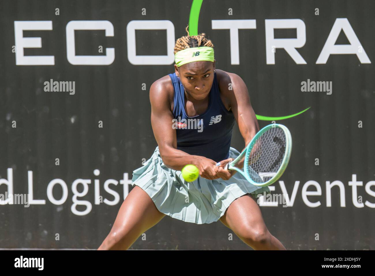 GER, Berlin, ecotrans Ladies Open 2024, WTA 500, au Steffi Graf Stadion Berlin, LTTC Rot-Weiss e.V., dans ce match Coco Gauff USA vs Ekaterina Alexandrova Meet. Sur la photo : Coco Gauff, 20.06.2024, crédit : HMB Media/Uwe Koch/Alamy Live News Banque D'Images