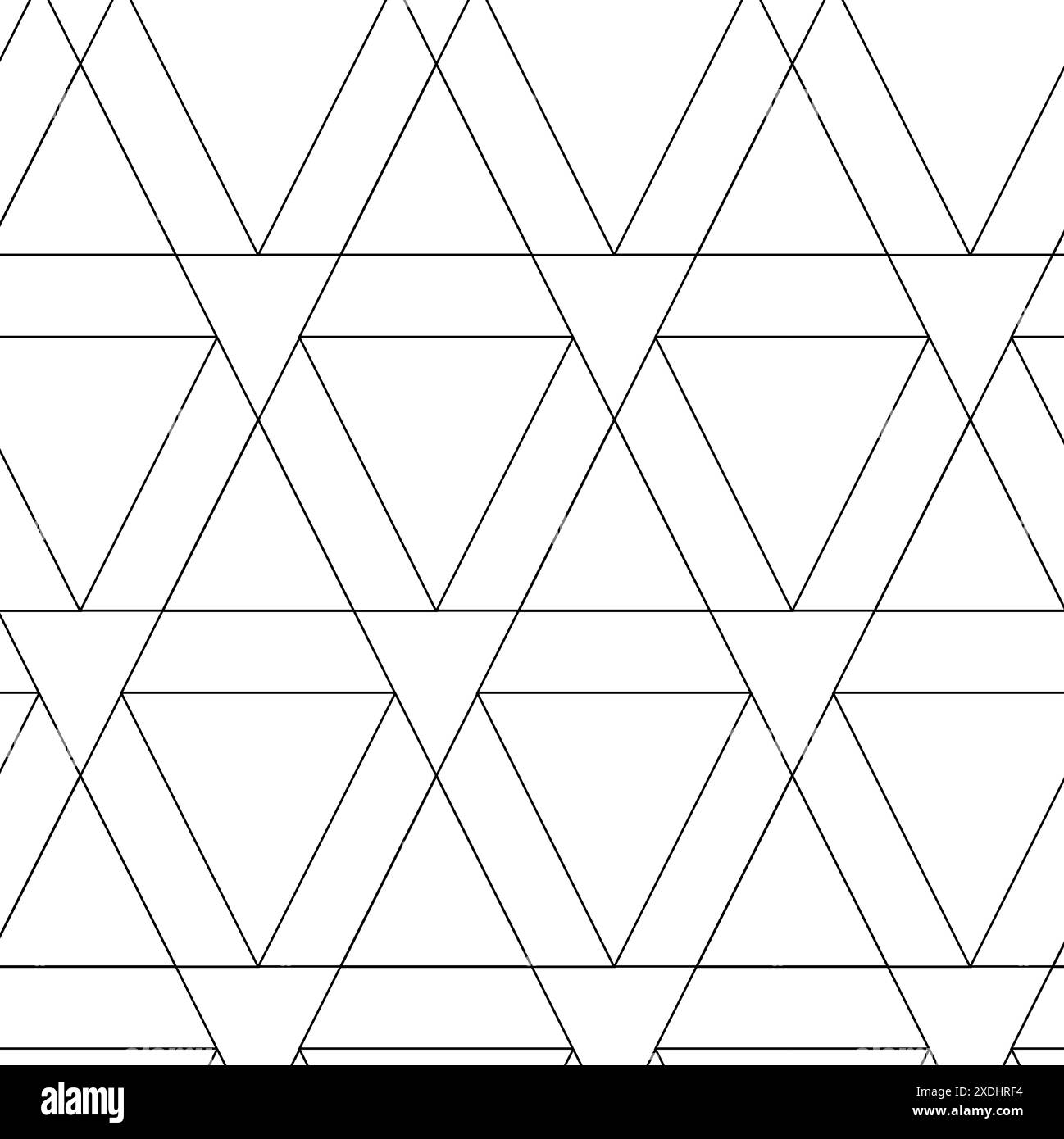 Motif géométrique abstrait avec triangle, lignes et rayures sur fond blanc. Un arrière-plan vectoriel transparent. Motif graphique moderne. Blanc et noir Banque D'Images