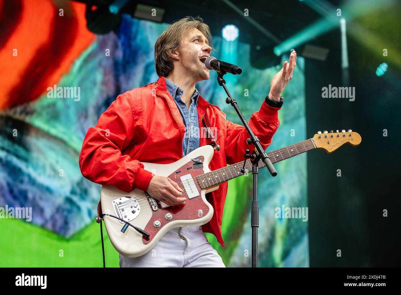 Sondre Lerche joue au festival OverOslo le 22 juin 2024 Banque D'Images