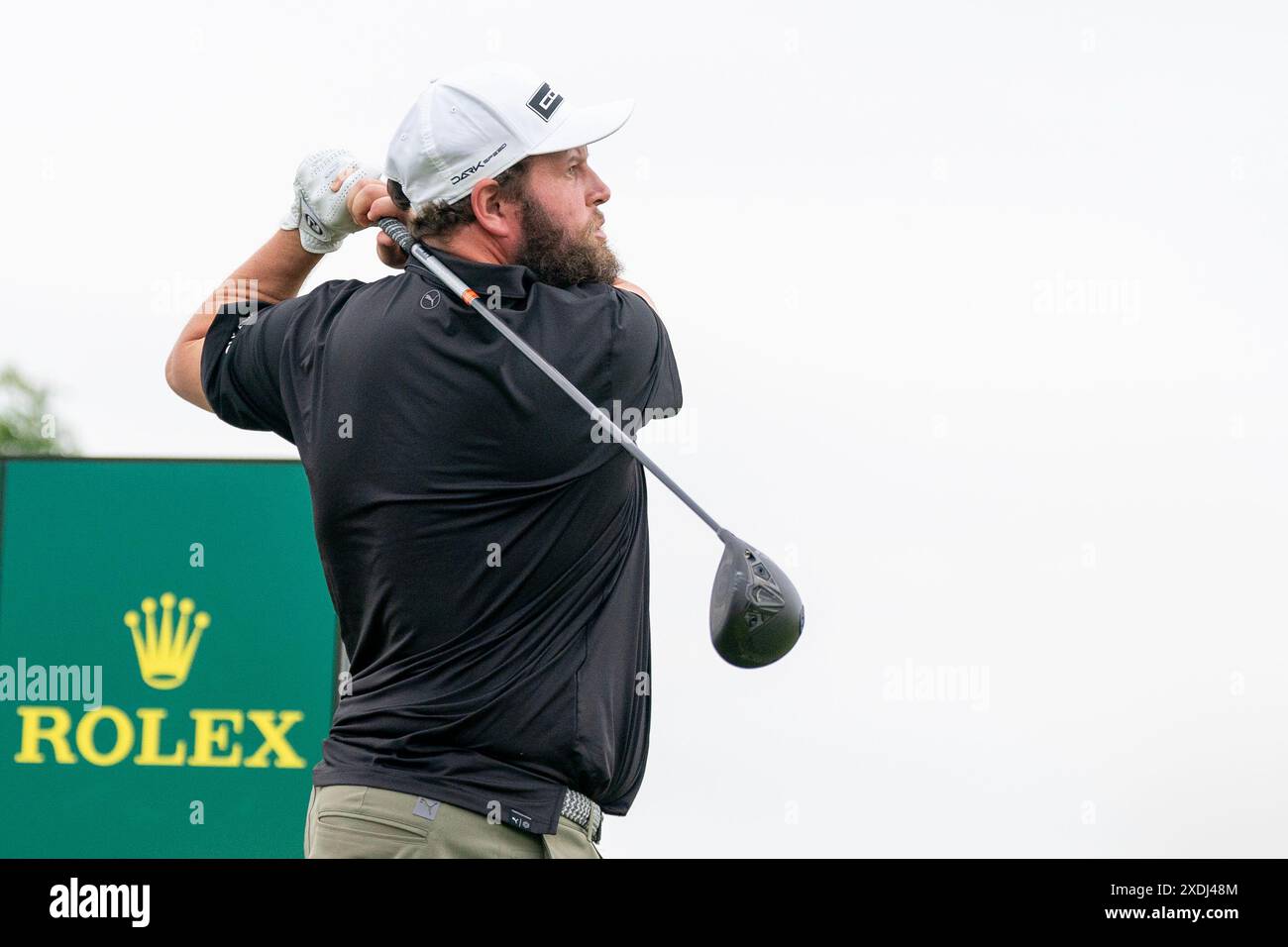 AMSTERDAM, PAYS-BAS - 21 JUIN : Andrew Johnston d'Angleterre pendant le jour 2, KLM Open 2024, DP World Tour à l'International le 21 juin 2024 à Amsterdam, pays-Bas. (Photo de Henk Seppen/Orange Pictures) Banque D'Images