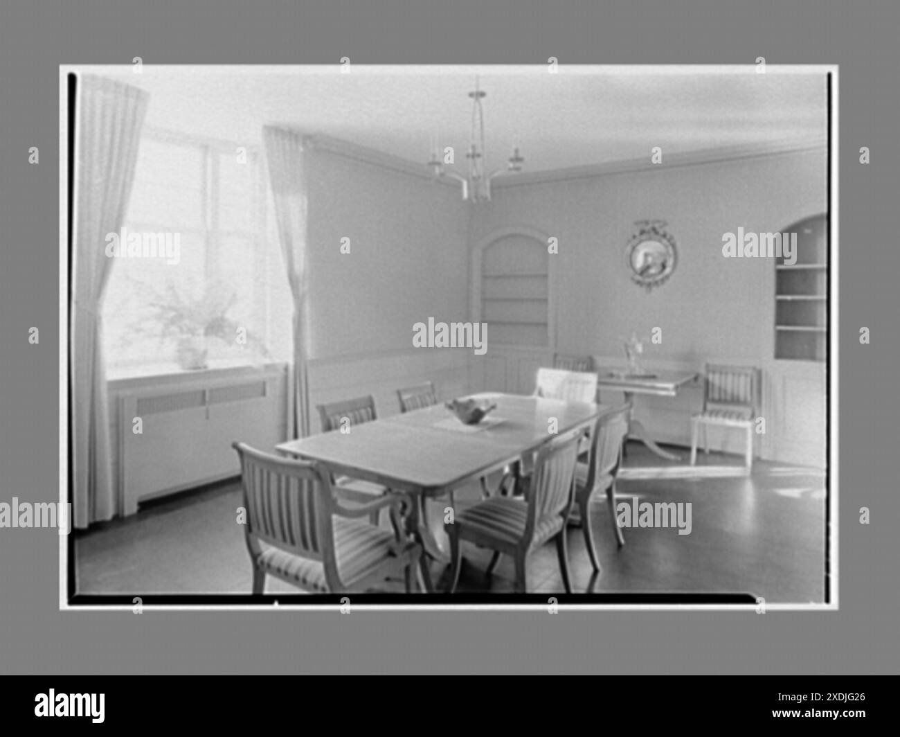 Emily Abbey Hall, Mount Holyoke College, South Hadley, Massachusetts. Salle à manger privée. Collection Gottscho-Schleisner Banque D'Images