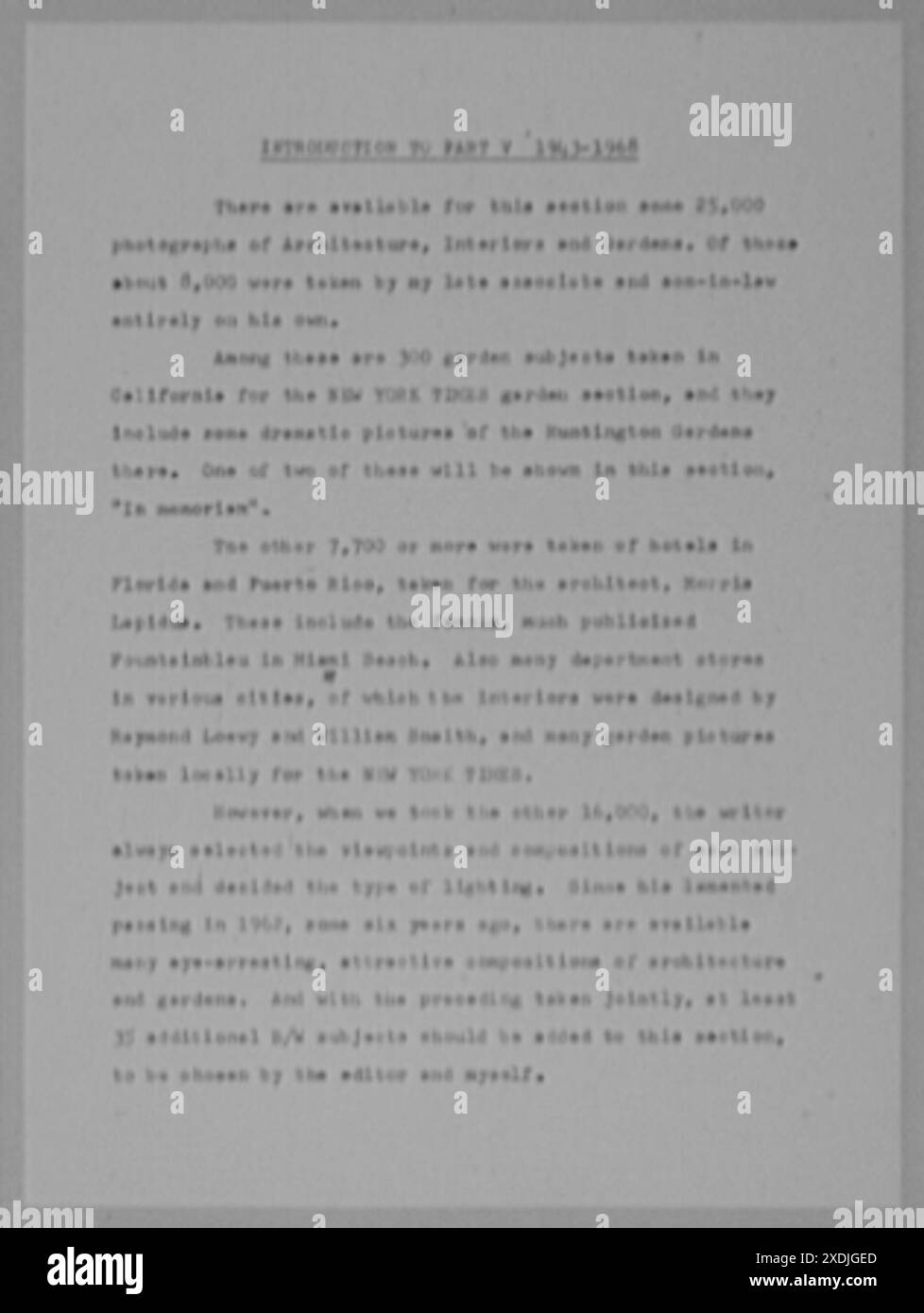 Soixante et onze ans, ou, ma vie avec la photographie. Introduction à la partie V, 1943-1968. Collection Gottscho-Schleisner Banque D'Images