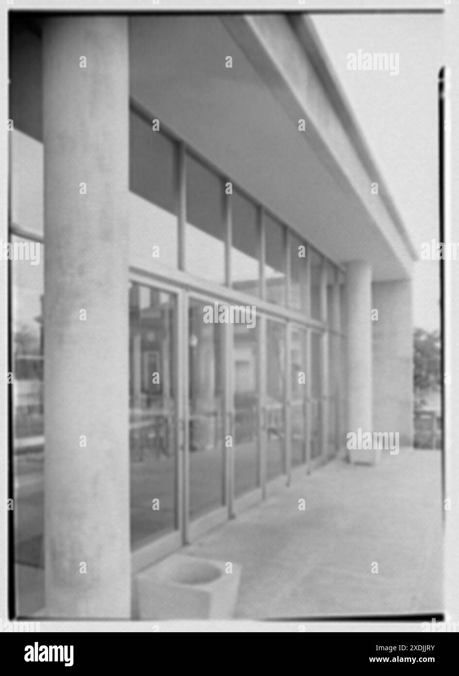 Lamont Library, Harvard University, Cambridge, Massachusetts. Entrée nord. Collection Gottscho-Schleisner Banque D'Images