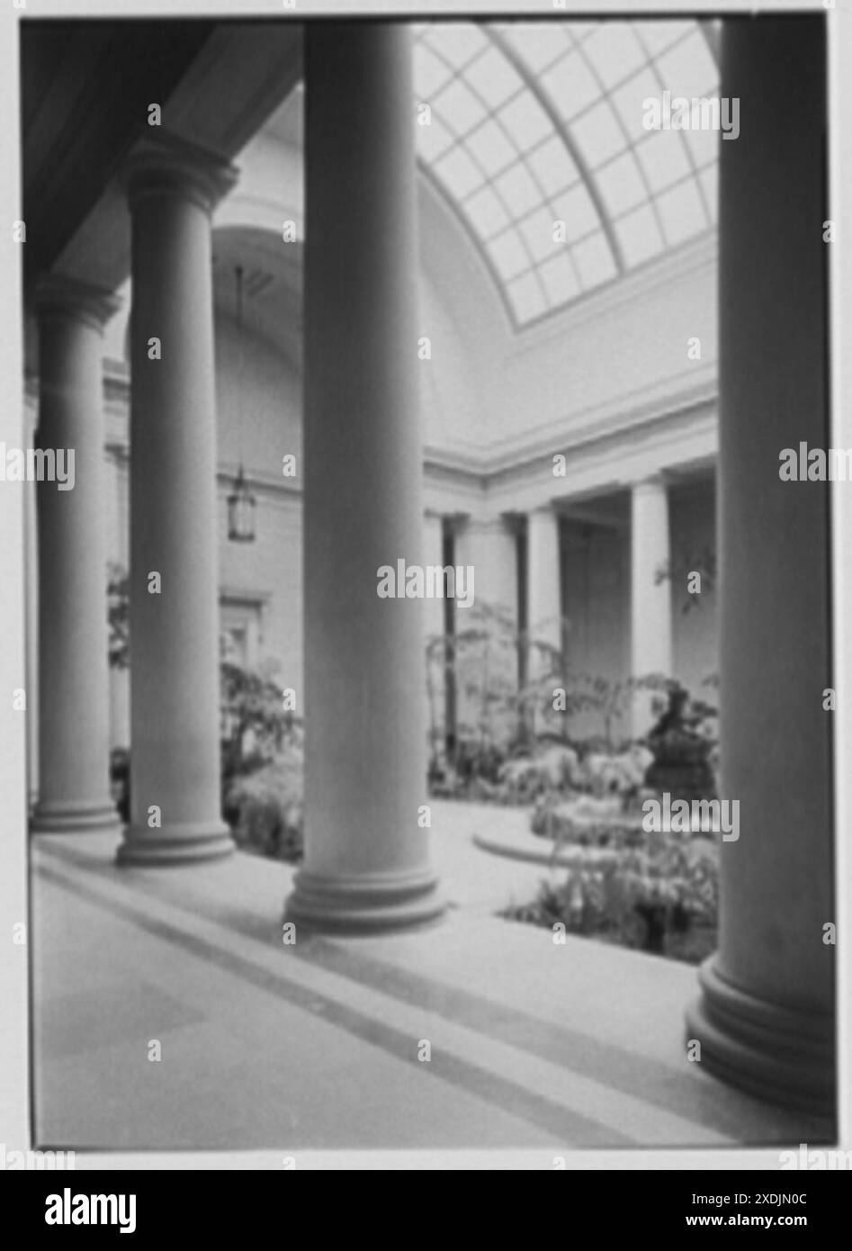 National Gallery of Art, Washington, D.C. East Garden court V. Gottscho-Schleisner Collection Banque D'Images