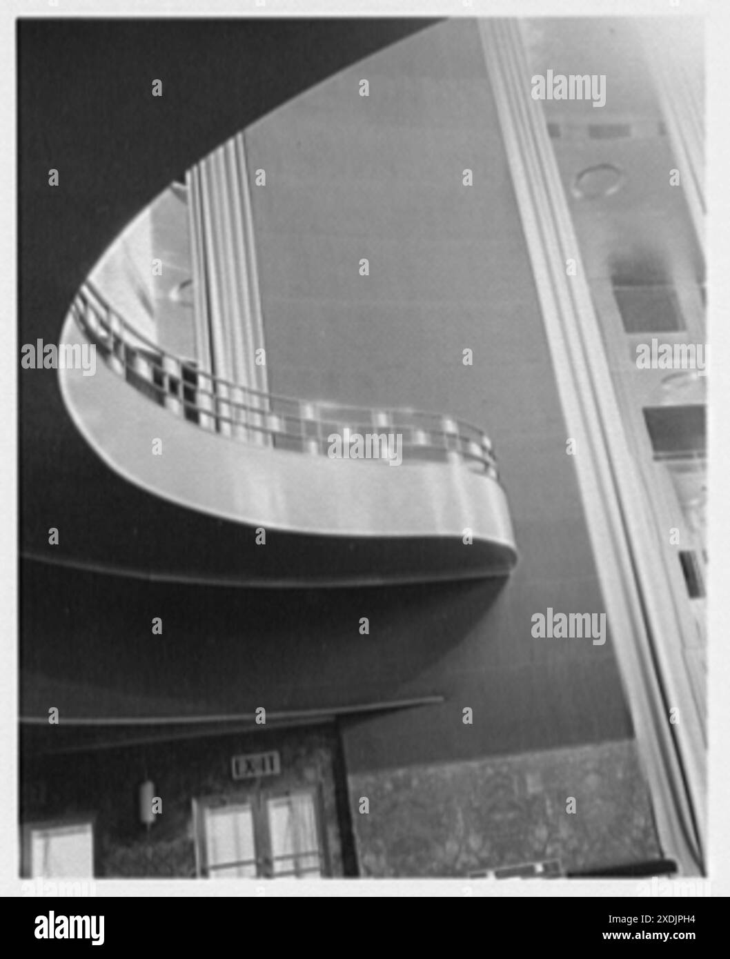 International Music Hall, Radio City, New York. Balcono I, up shot. Collection Gottscho-Schleisner Banque D'Images