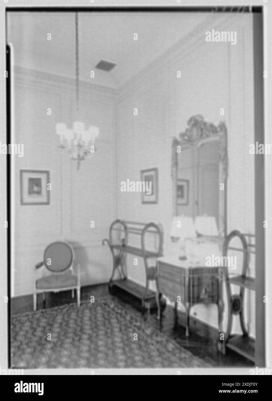 Dr and Mrs. A. Hamilton Rice, résidence au 901 5th Ave., New York. Salle d'eau. Collection Gottscho-Schleisner Banque D'Images