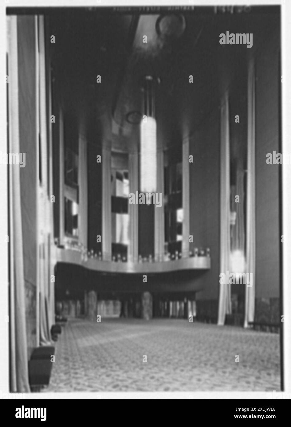 International Music Hall, Radio City, New York, New York. Entrée, balcon. Collection Gottscho-Schleisner Banque D'Images