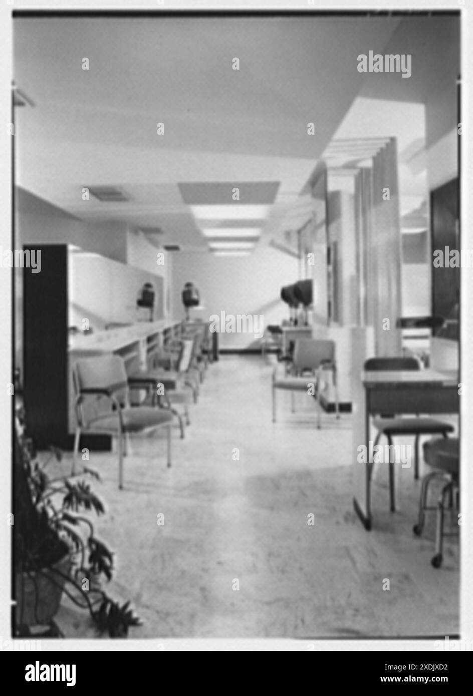 Plaza Hotel Beauty Shop, 15 E. 58th équipés, New York. Intérieur IV. Gottscho-Schleisner Collection Banque D'Images