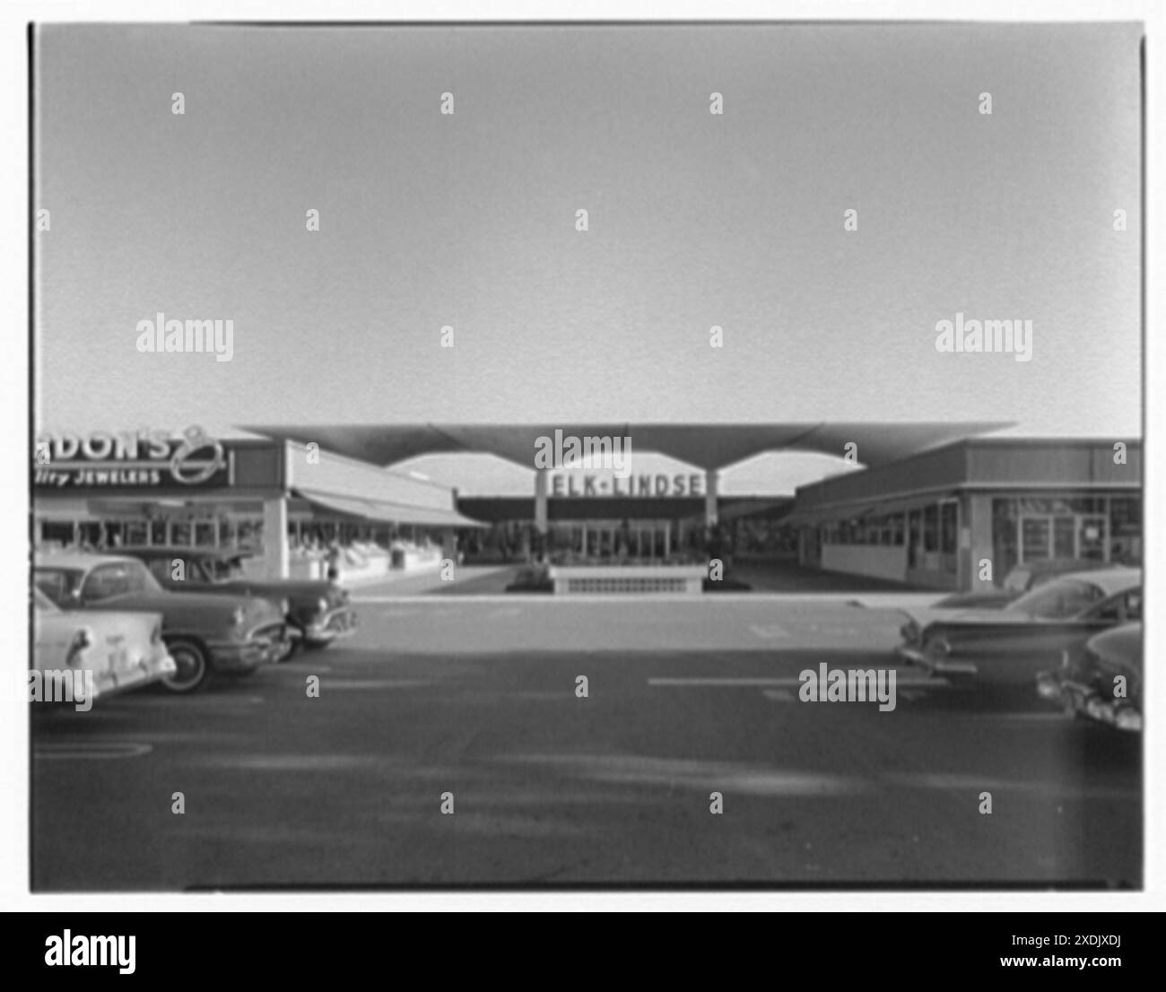 Centre commercial Cortez Plaza, Bradenton, Floride. Centre commercial. Collection Gottscho-Schleisner Banque D'Images