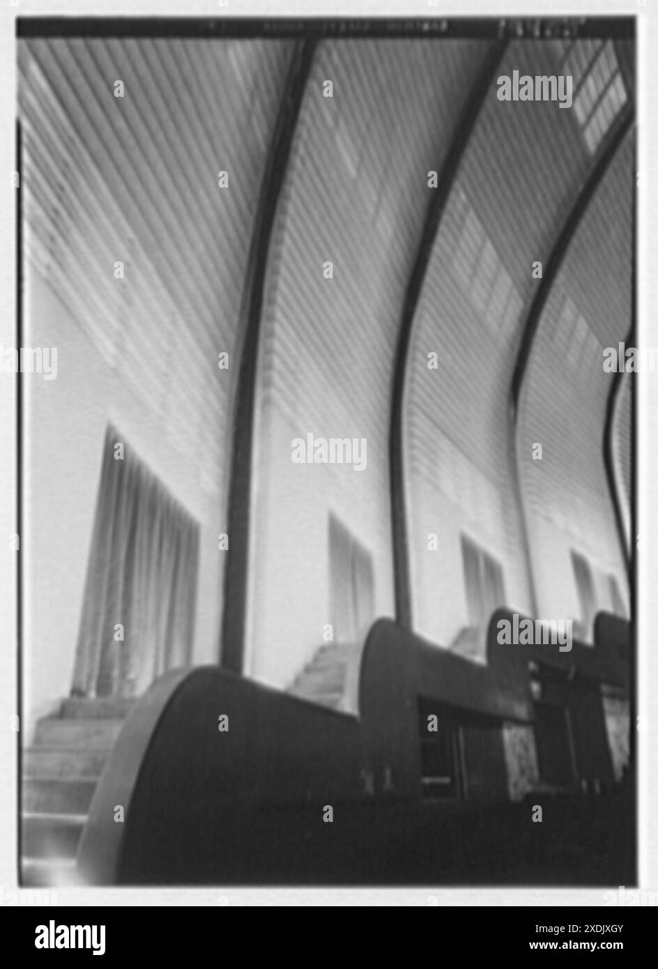 International Music Hall, Radio City, New York, New York. Rampes jusqu'à la mezzanine. Collection Gottscho-Schleisner Banque D'Images