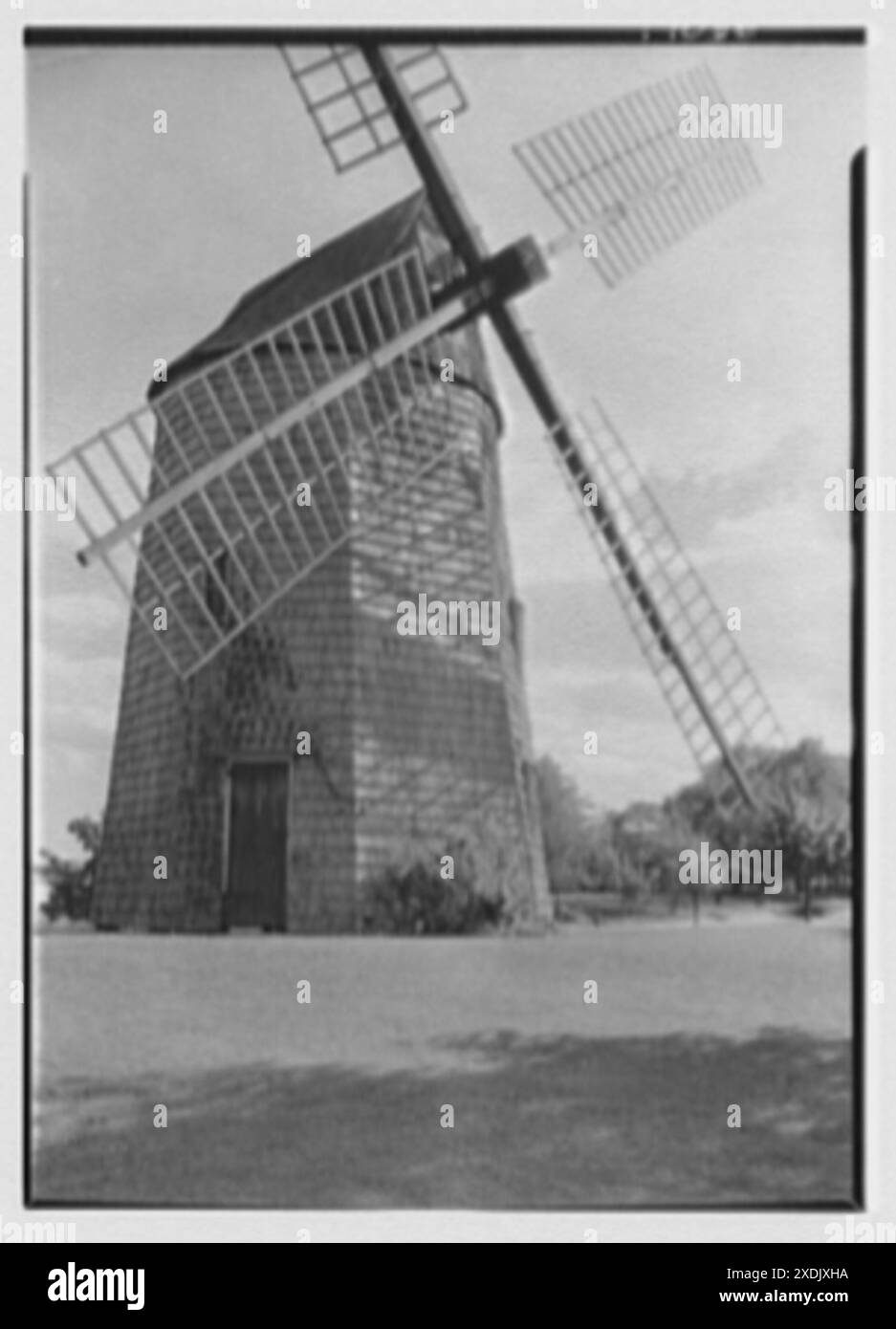 Moulin à vent dans le parc, East Hampton, long Island. Moulin à vent I. Gottscho-Schleisner Collection Banque D'Images