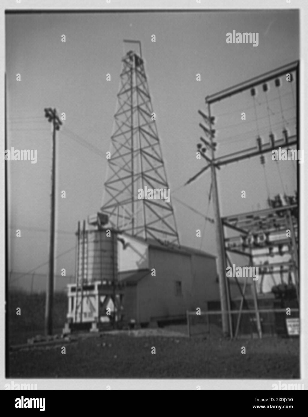 Pittsburgh plate Glass Co., Columbia Chemical Division. Tour et transformateur I. Collection Gottscho-Schleisner Banque D'Images