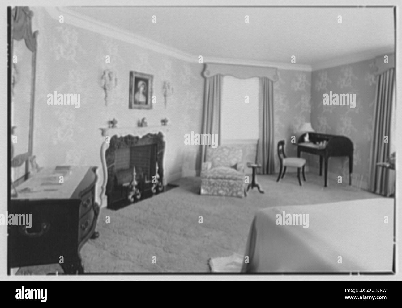 Frank J. Pagliaro, résidence sur Crow Hill Rd, Mount Kisco, New York. Chambre principale I. Collection Gottscho-Schleisner Banque D'Images