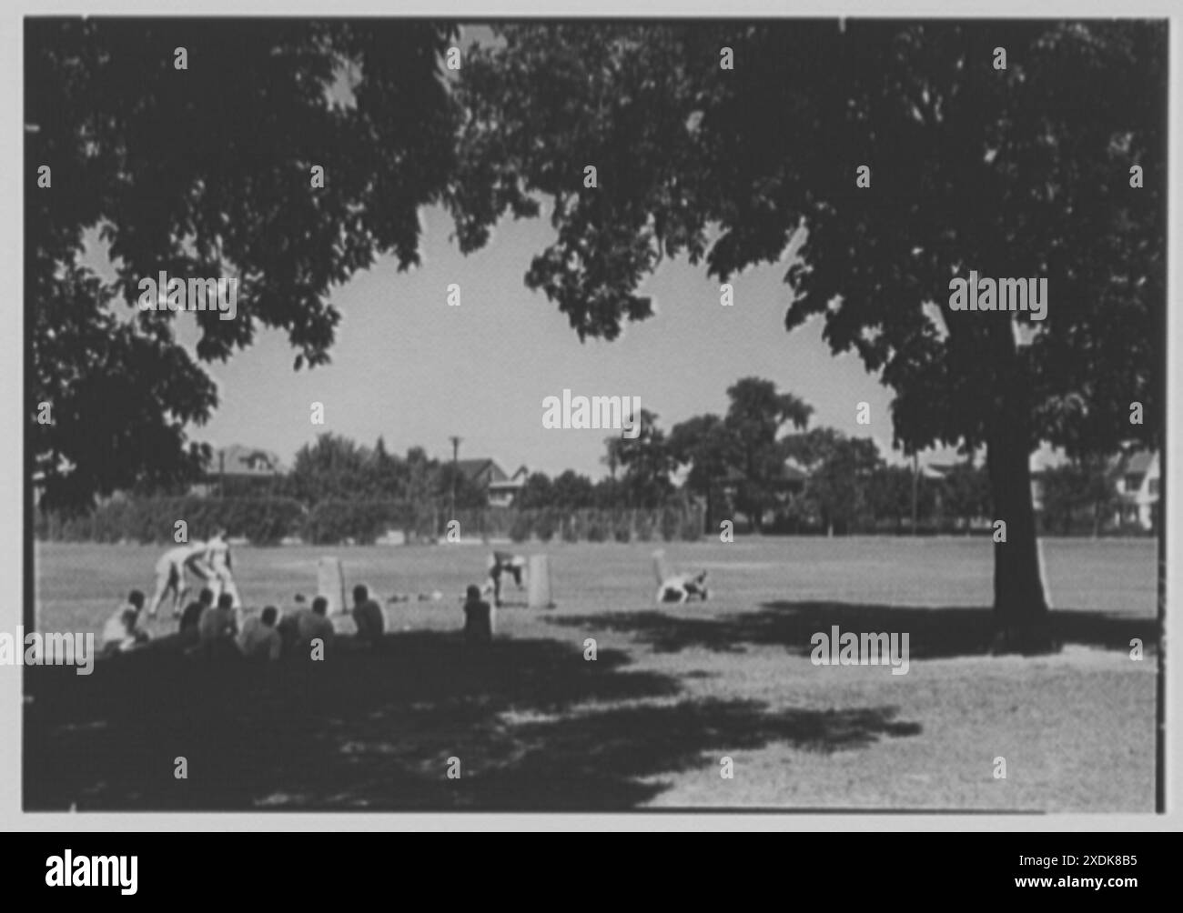 Woodmere Academy, Woodmere, long Island. Entraîneur de football. Collection Gottscho-Schleisner Banque D'Images