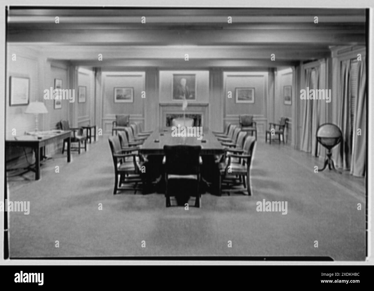 American Bureau of Shipping, 47 Beaver réunis, New York. Salle de réunion. Collection Gottscho-Schleisner Banque D'Images