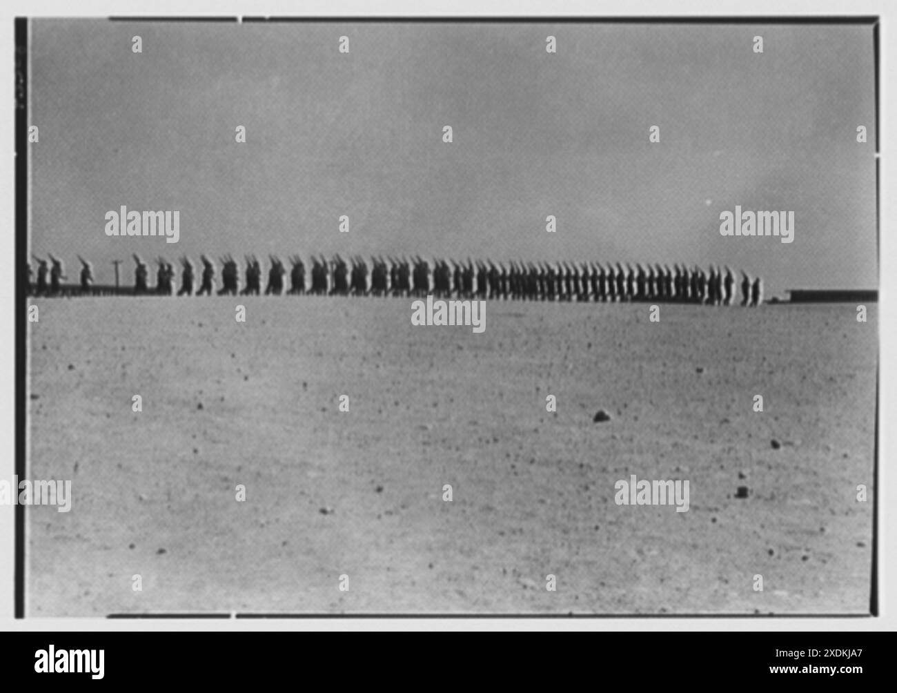 Bainbridge Naval Training Station, Bainbridge, Maryland. Perceuse V. Collection Gottscho-Schleisner Banque D'Images