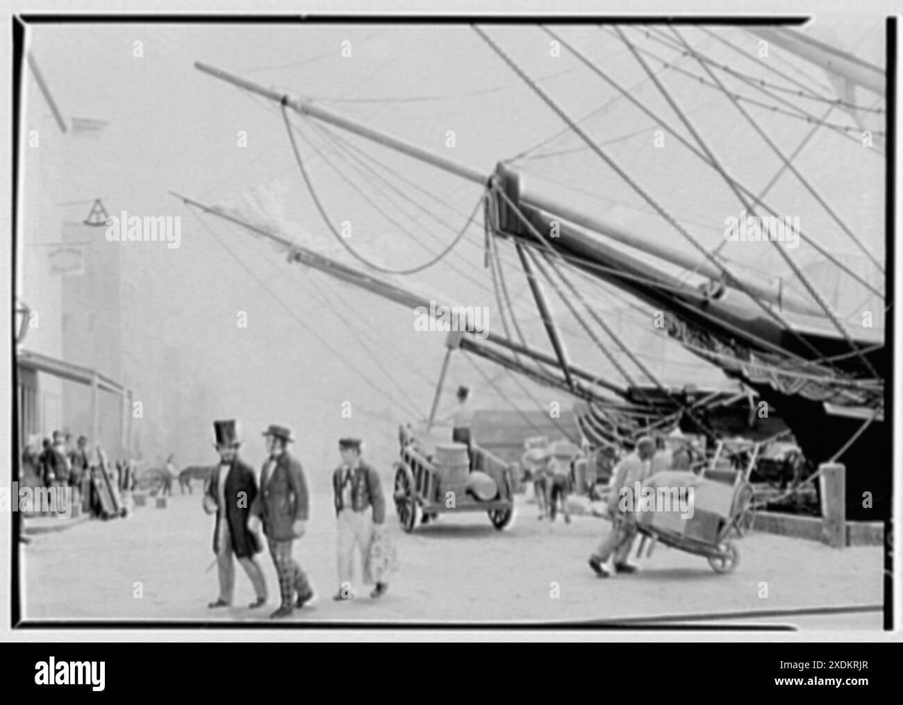 Museum of the City of New York, 5th Ave. et 103rd Quantif, New York City. Groupe South Street, détail II. Gottscho-Schleisner Collection Banque D'Images