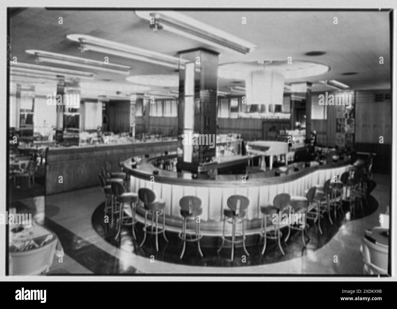 Belmont Plaza Hotel, Lexington et 50th réunis, New York City. Chambre chapeau en verre II. Gottscho-Schleisner Collection Banque D'Images