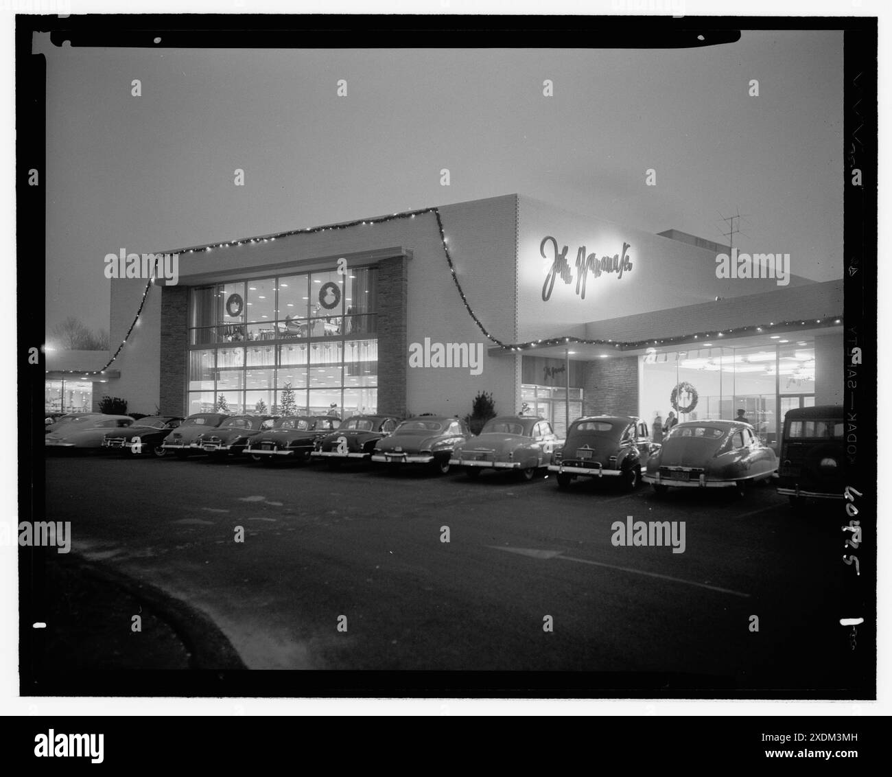 Centre commercial, Great Neck, long Island, New York. Collection Wanamakers II. Gottscho-Schleisner Banque D'Images