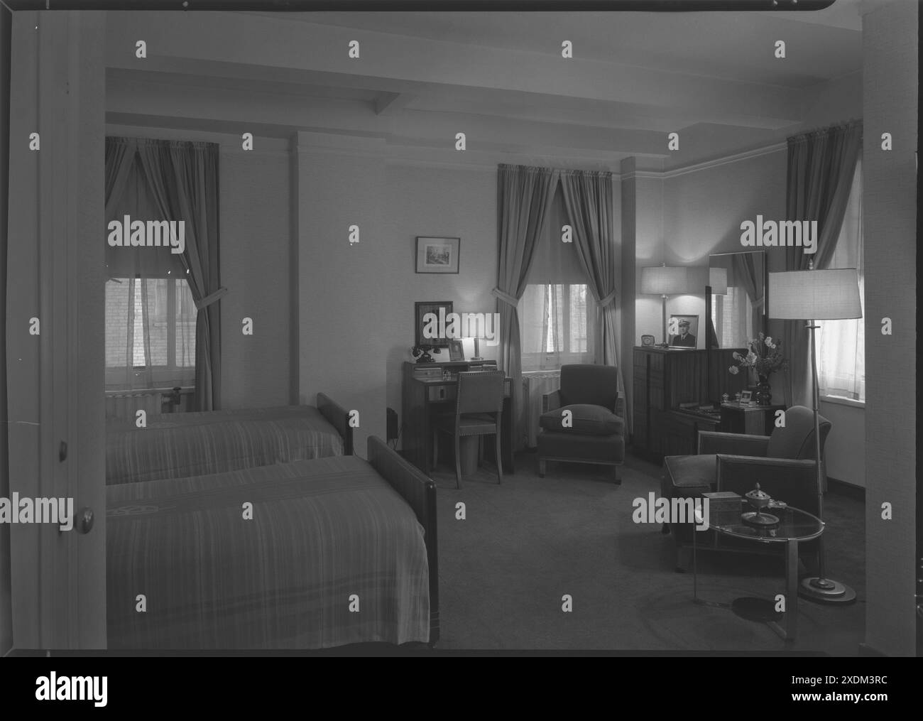 Barbizon Plaza Hotel, 6e avenue, et 58e chambre 1844. Collection Gottscho-Schleisner Banque D'Images