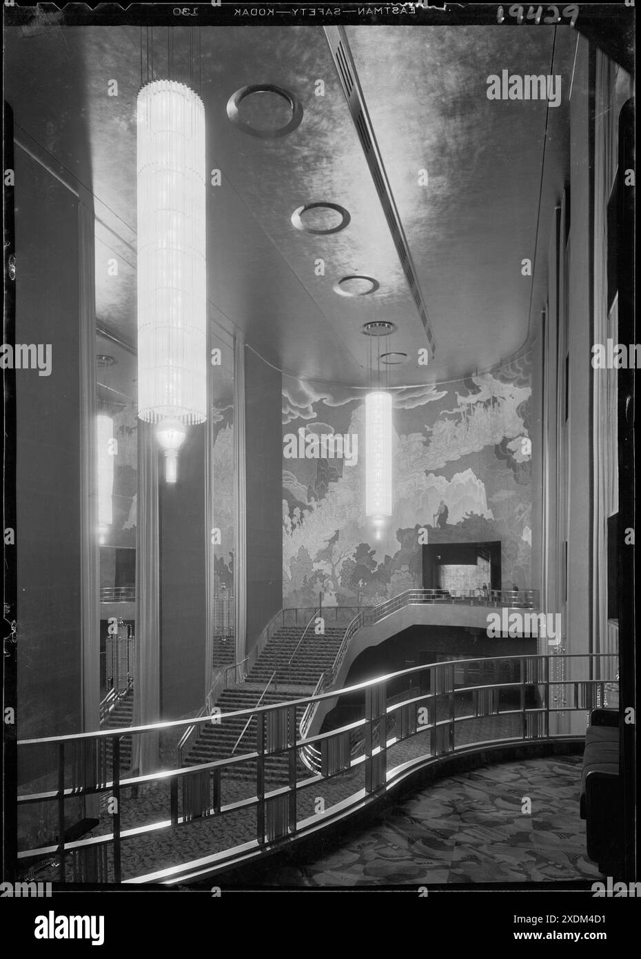 International Music Hall, Radio City, New York, New York. Entrée depuis le balcon. Collection Gottscho-Schleisner Banque D'Images