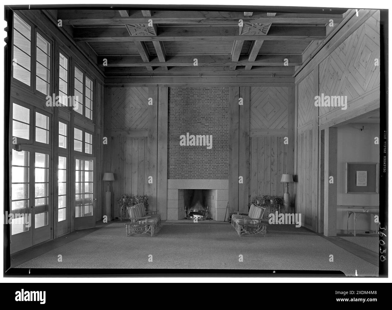 Le Dunes Club, Narragansett, Rhode Island. Loggia. Collection Gottscho-Schleisner Banque D'Images