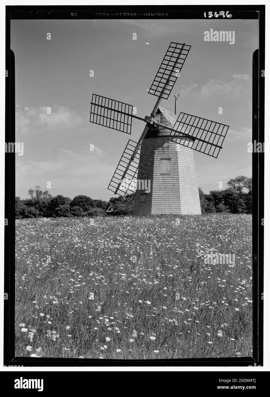 Gardiners Island, New York. Moulin à vent II. Gottscho-Schleisner Collection Banque D'Images