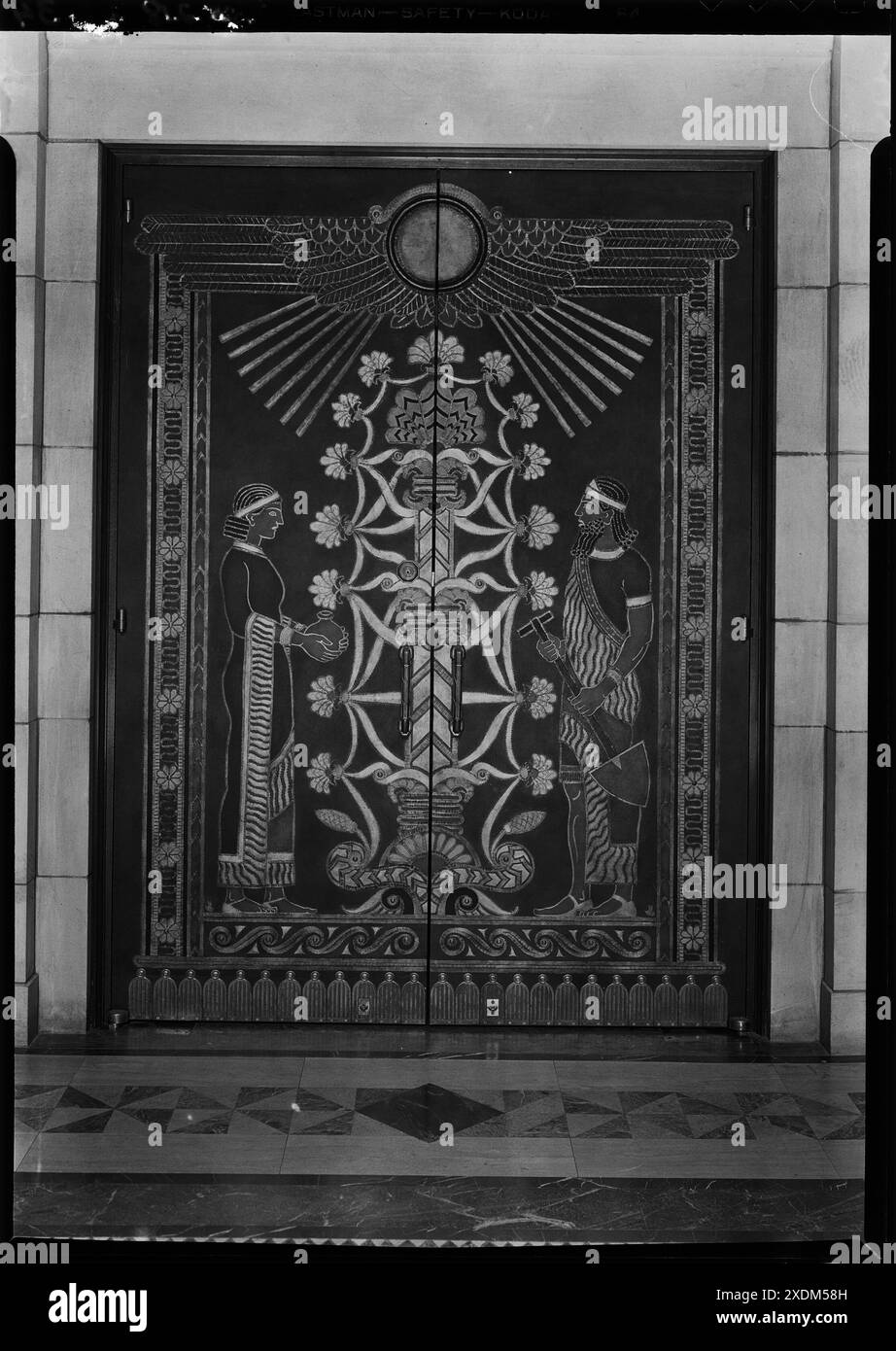 Nebraska State Capitol, Lincoln, Nebraska. Portes de maison, vue d'axe. Collection Gottscho-Schleisner Banque D'Images Nebraska State Capitol, Lincoln, Nebraska. Portes de maison, vue d'axe. Collection Gottscho-Schleisner Banque D'Images