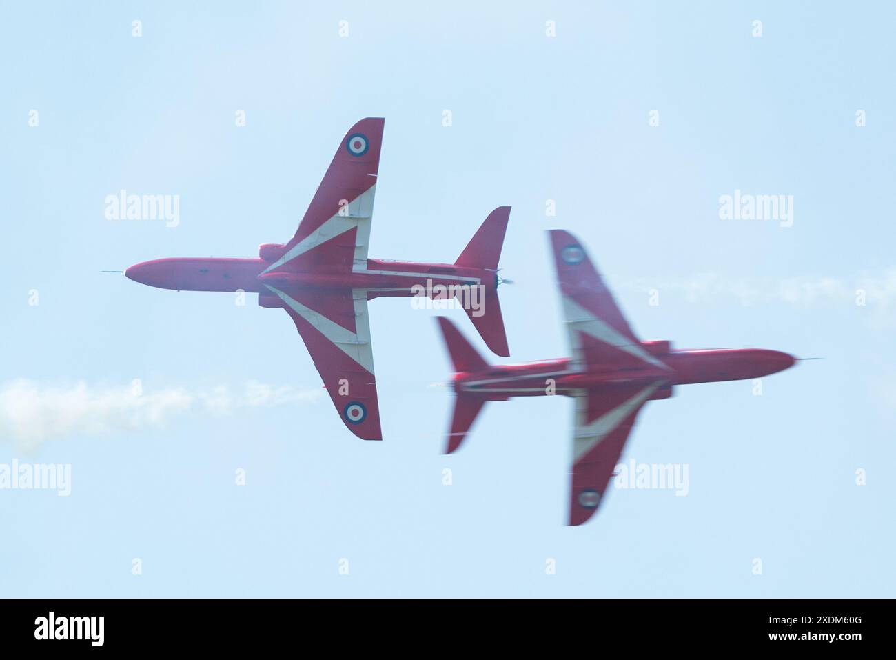 Aérodrome de Sywell, Northamptonshire, Royaume-Uni. 23 juin 2024. Le Sywell Airshow est un nouvel événement sur le calendrier du salon aéronautique et a été conclu par l'équipe d'affichage des flèches rouges de la RAF. Laissez-passer de l'opposition Banque D'Images