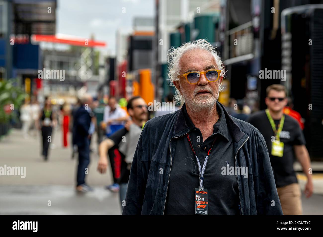 Montmelo, Espagne, 23 juin 2024, Flavio Briatore, ancien propriétaire de l'écurie participant à la journée de course, 10e manche du championnat de formule 1 2024. Crédit : Michael Potts/Alamy Live News Banque D'Images
